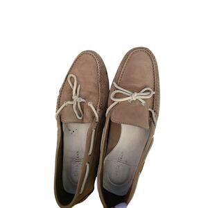 Cole Haan, tan suede leather driving, penny loafers sz 9